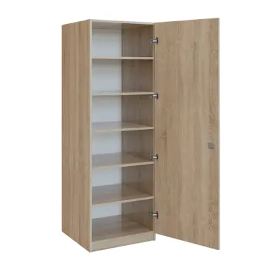 Q 14-60 skříň šatní, 1-dvéřová, 600x600x1800mm, dub bardolino